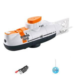 MINI RC Submarine 6 kanałowy zdalny statek łodzi łodzi Wodoodporne nurkowanie zabawki Symulacja Model dla dzieci 240518