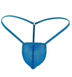 Mens Sexy Thongs Mesh Sheer Transparent Penis Pouch Sheath Gstring Panties Tback Tanga Gay Underwear Lingerie Micro Bikini18263115417039