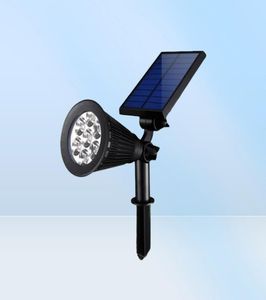 Solar Garden Lights 7LED Wodoodporne Lampa Ograniczne Lampa Oświetlenie ogrodowe Krajobraz Lawn Lawk 2PCS1477985