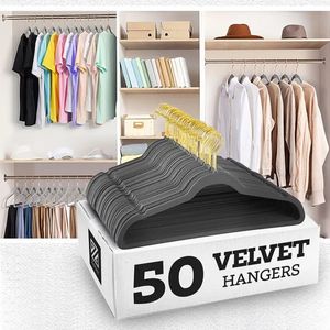 10pcs/pack Velvet Non-Slip Clothing Hangers45CM Seamless Flocking Hanger Dry and Wet Wardrobe Storage Adult Magic Hanger 240529