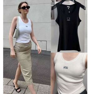 Womens Designer T-shirt Slim Fit Crop Top D Embroidery Short Open Umbilical Tee Small Street Hot Girls Versatile Clothes