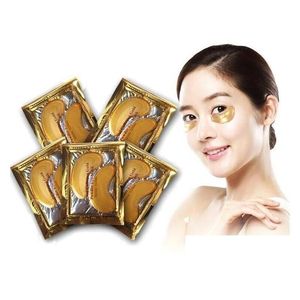 Máscaras descascaram 24k Gold Powder Crystal Gel Colágen Eye Anti Aging Patch Patch Christmas Drop Drop Drop Health Beauty Skin Care Otvlz