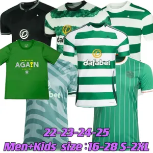 Celts 2023 2024 2025 Koszulki piłkarskie domy na bok Kyogo Edouard Turnbull Ajeti Christie Jota Griffiths Forrest Men Kit Kit Mundurs Football Shirt