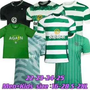 Celts 2023 2024 2025 Jerseys de futebol Home fora Kyogo Edouard Turnbull Ajeti Christie Jota Griffiths Forrest Men Kit Kit Uniforms Camisa de futebol