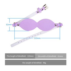 Adult Fun Mens and Womens Eye Masks SM Training Props PU Leather Couple Sex Bedding flirting Tools