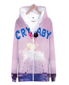 Melanie Martinez 3D Stampa 3D Zip Up Womenmen felpa con cappuccio Streetwear Hip Hop Hop con cappuccio con cappuccio con cappuccio da maschio Trackuit6578387