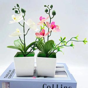 Декоративные цветы 1pc симуляция фальшивый цветочный phalaenopsis