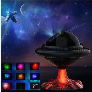 Nocne światła UFO Starry Galaxy Projector Light Star Lampa na sypialnię domowy prezent urodzinowy dzieci