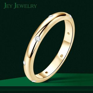 커플 반지 Moissanite Mens 웨딩 링 925 Sterling Silver Couple Promise Ring Plated 14K White/Yellow Jewelry Gift S245309