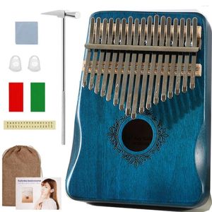 Party Favor Kalimba 17 Keys kciuki fortepian Wysokiej jakości drewno drewno mahoniowe mlira body Musical Instruments Creative Music Box