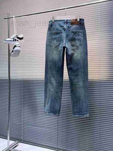 Herr jeans designer mens jeans fit byxor äkta stretch byxor broderi mönster jeans lila jeans motorcykel smal passform jeans dy3a