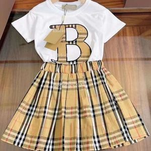 Klassische B-Kinder-Kleidung Modes Jungen Mädchen Kurzarmhose Rock Summren Kinder zweiteilige Kleidung