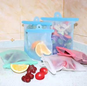 Storage Bags 1pcs Reusable Mason Jar Bottles Nuts Candy Cookies Bag Waterproof Seal Fresh Food Kitchen Organizer
