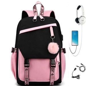 High Beauty Inss Versão coreana Novo mochila de estudante minimalista do ensino médio