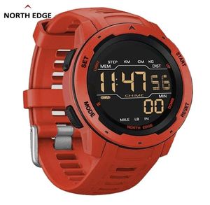 NORTH EDGE Mars Men Digital Watch Men's Sport Watches Waterproof 50M Pedometer Calories Stopwatch Hourly Alarm Clock 2204189927018