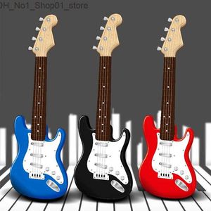 Guitar Multi Functional Electronic Guitar Bass kan spela Guitar Music Toys Childrens Simulated Musical Instruments Birthday Presents Q240530