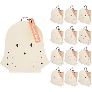 Gift Wrap 8pcs Cute Ghost Party Favor Paper Bag Halloween Snack White Goodie Candy Spooky Supplies