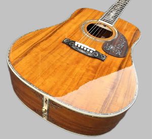 All KOA wood acoustic guitars, real abalone, 41 D models, factory custom, free shipping, stock 2589