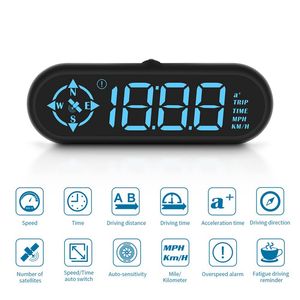 Digital Car GPS Speedometer Compass HD Head-Up Display With Speed MPH, Compass Driving Direction, Fatigue Driving Reminder