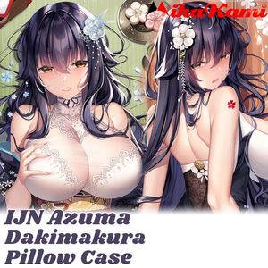 Travesseiro ijn azuma Dakimakura Game Azur Lane Broachcase abraçando corpo inteiro capa sexy capa de casa de cama decoração otaku presente
