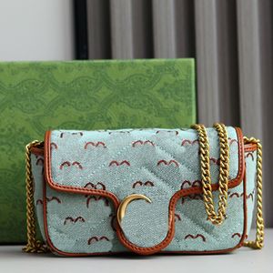 Double letter Chain Shoulder Underarm Bag Letter Rivets Twisted Floral Straps With Double Shaped Decorative Crossbody Bags Quilted V-shaped Leather Handbags