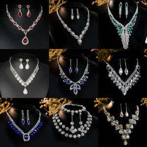 Pendant Necklaces Necklace Set Earrings Jewelry Set Banquet Dress Set Chain Fashion Versatile Bridal Jewelry Wholesale Otzqk