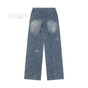 Mäns jeans designer lila jeans denim byxor herr jeans designer jeans par löser mångsidiga avslappnade byxor traight avd.