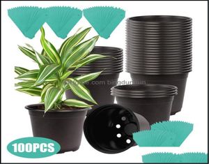 Plantadores pots pátio gramado home 100pcs planta berçário de flor das bandejas de maconha semente de semente de semente de soldagem de bem -sucedida bandeja de plântulas