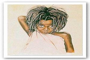 Framed Pretty Eyes Tom McKinneyPure Handpainted AFRICAN AMERICAN ART Oil Painting On High Quality CanvasMulti Sizes Availableeb5247144
