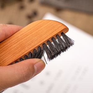 Coffee Grinder Brush Horesehair Brush Wooden Handle Material Useful Things For Home Keyboard Brush Cleaning Kitchen Tools