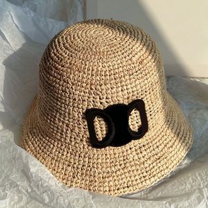 Outdoor summer hat designer hats mens cap bucket hats for women beach multicolour gorras travel straw caps wide brim stripe simple lady khaki ga0148 H4
