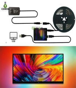 Ambilight TV Strip Kit USB Dream Color Strip 1M 2M 3M 4M 5M RGB WS2812B Strip for TV PC Backlight Lighting9384596
