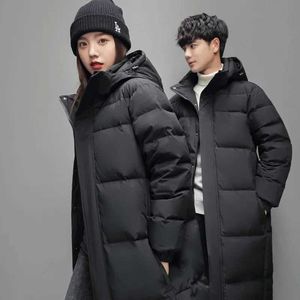 Men's Down Parkas Winter Long Duck Down Coats For Men And Women White Hooded Casual Down Jackets Quality Couples Outdoor Windproof Warm Jackets 5 z240530