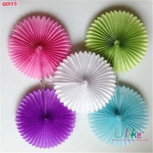 Decorative Flowers Creative Pearl Paper Fan Flower Balls DIY Romantic Decoration Accessories Colored Home Ornament Party Supplies 5zMM213