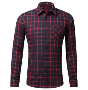 Men039s Casual Shirts Mens Harajuku Plaid Vintage 2021 Man Japanese Streetwear Pockets Long Sleeve Male Button Up Shirt For Men6423769968