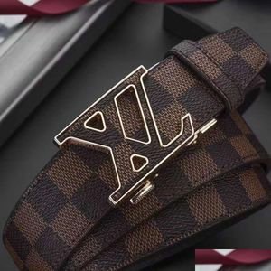 Belts Belt Mens Matic Leather Trend New Letter Buckle Tiktok Net Red Xl Drop Delivery Fashion Accessories Dhnnf