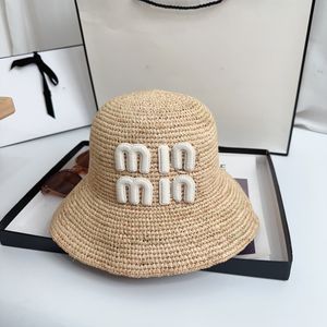 Oversized Brim Fisher Hat Canvas Solid Letter Embroidery Flat Bucket Hat Outdoor Activities Beach Sung hat Stylish Popular G2307311PE