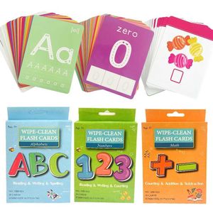 Math Counting Time Other Toys 36 cards for childrens reading and writing number recognition flashcards math learning baby Montessori WX5.29