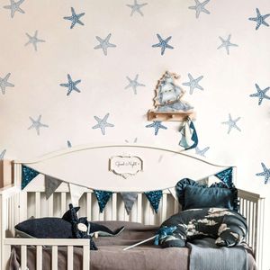 Boho Cartoon Starfish for Kids Room Baby Nursery Wall Decals Stars Home Decorative Stickers DIY L2405