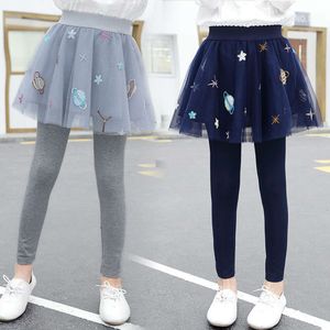 2021 New Spring Autumn TUTU Skirt Leggings Girls Kids Casual Pants Comfortable Cute Baby Clothes Children Clothing L2405