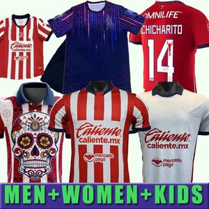 2024 2025 16-4xl Chivas de Guadalajara Jerseys de futebol 2024 Liga MX C. Cowell A.zaldivar Calderon