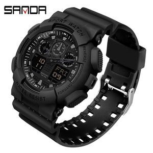 SANDA 2021 Digital Watch Men's Sport Watches for Men Waterproof Clock Outdoor Wristwatch Male Relogio Digital Masculino X0524 275S