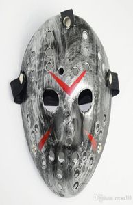 Retro Jason Mask Horror Funny Full Face Mask Bronze Halloween Cosplay Costume Masquerade Masks Scary Hockey Mask Party Supplies XV4044200