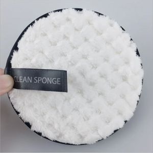 2024 1pc Microfiber Makeup Remover Pads Round Reusable Washable Cotton Wipes Cleaning Pads Face Towel Powder Puff Make Up Eraser for Makeup