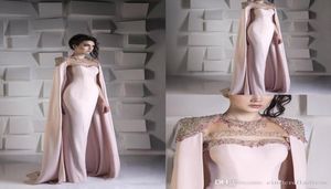 Seksowne niesamowite sukienki wieczorowe syreny z perełką kryształowa cekinowa cekinowa satyna satynowa sukienka balowa arabska Dubaj Suknie