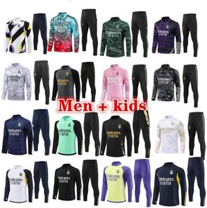 2023 2024 2025レアルマドリードトラックスーツトレーニングスーツVini Jr Bellingham 23/24/25 Real Madrides Long Sleeves Men Kids Football Sportswear Chandal Futbol Survetement