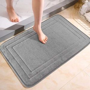 Bath Mats Bath Mat Bathroom Rug Memory Foam Pad Bathtub Floor Mats Non Slip Carpet Shower Room Doormat Soft Comfortable Absorbent Mat