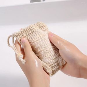 Aufbewahrungsbeutel 1 Stcs Sisal Seifenbeutel Blister Schaumhersteller Mesh mit Kordelkordelnetzschaum Easy Bubble Bad Foam-Hersteller