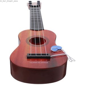 Guitar Childrens Gitarrenspielzeug Otamarathon Spielzeugbaby Musikinstrument kann Kindermikrofon q240530 spielen