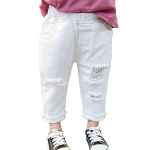 Girl Toddler Boys Ripped Pants Spring Autumn Jeans Kids Casual Style Clothes For Girls L2405